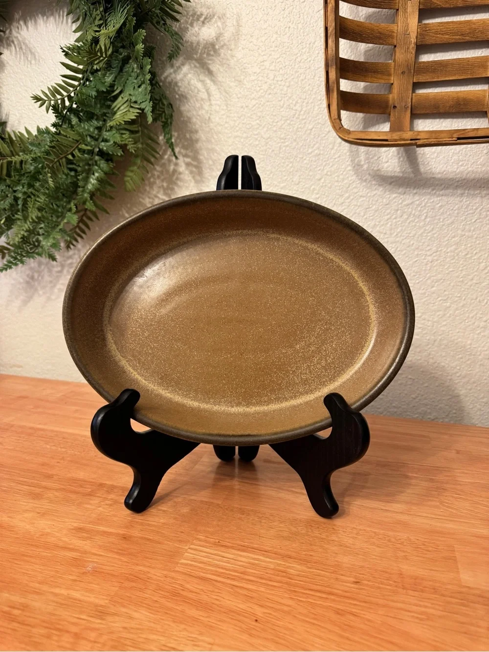 Vintage Denby Langley Romany Brown Large Oval Baker